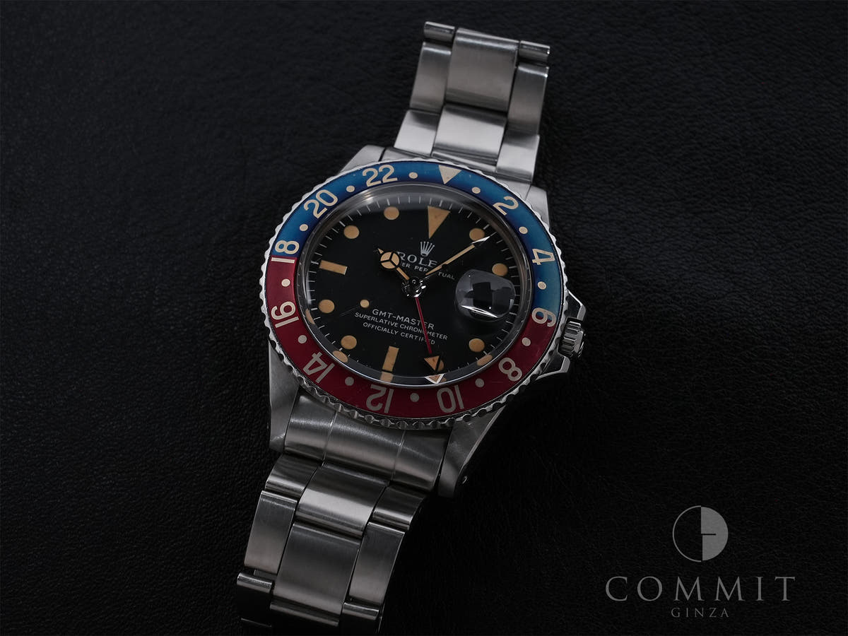 ロレックス GMTマスター Ref.1675 SS ブラック文字盤 中古 8dx3wv7r