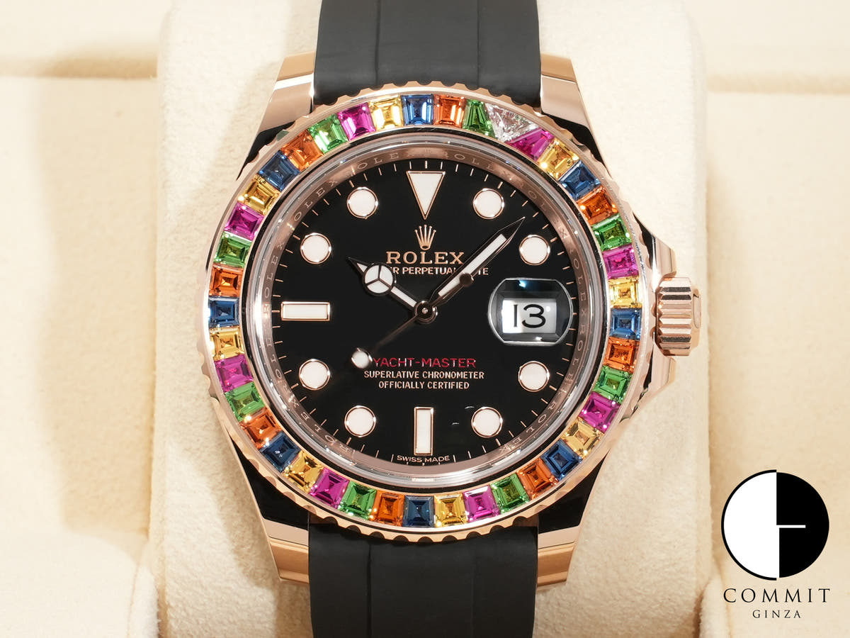 Rolex Yacht-Master 40 Ref.116695SATS 18KERG Black Dial Good Condition Pre-Owned 2bfofzae