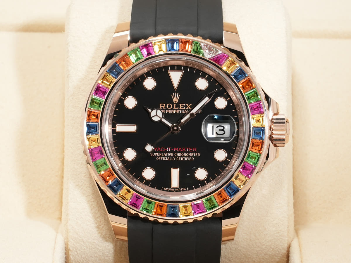 Rolex Yacht-Master 40 Ref.116695SATS 18KERG Black Dial Good Condition Pre-Owned 2bfofzae