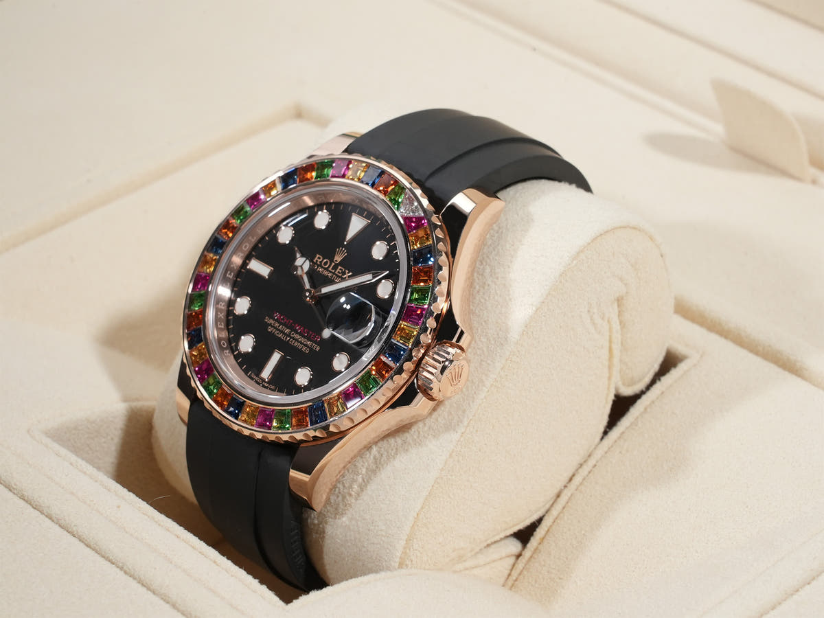 Rolex Yacht-Master 40 Ref.116695SATS 18KERG Black Dial Good Condition Pre-Owned 2bfofzae