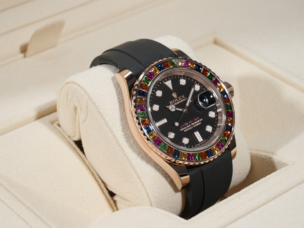 Rolex Yacht-Master 40 Ref.116695SATS 18KERG Black Dial Good Condition Pre-Owned 2bfofzae