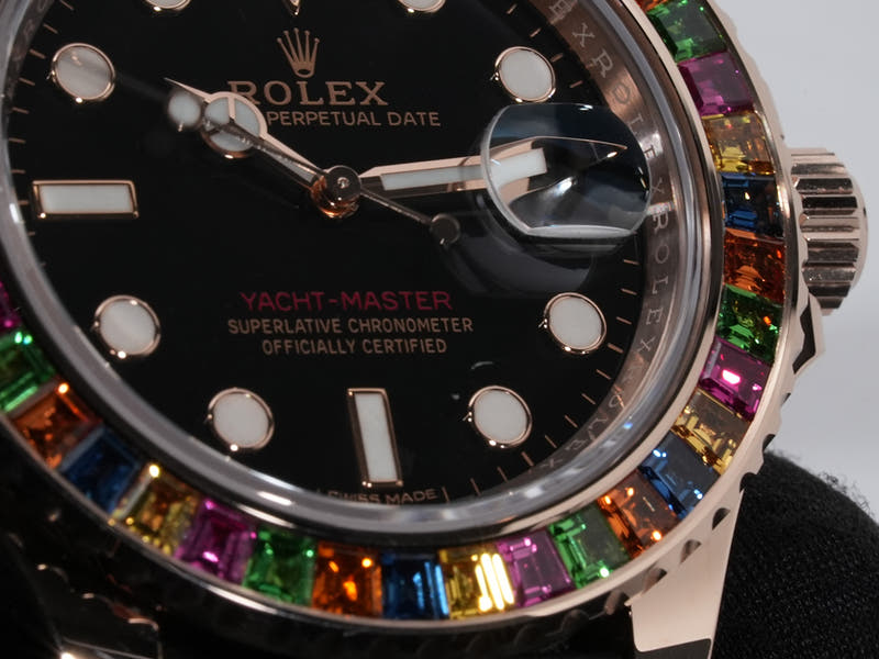 ロレックス ヨットマスター 40 Ref.116695SATS 18KERG ブラック文字盤 美中古 2bfofzae