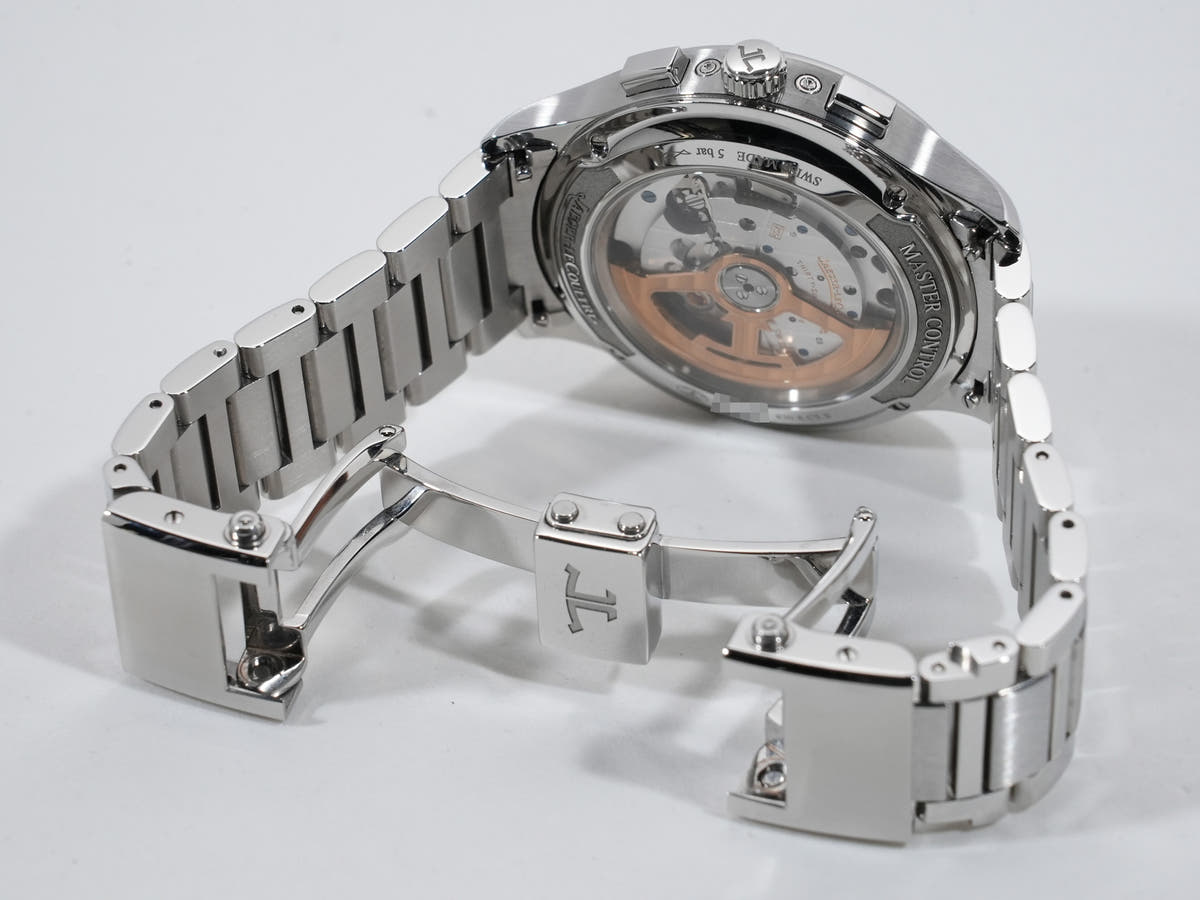 ジャガールクルト マスターコントロール クロノグラフカレンダー Ref.Q413813J SS シルバー文字盤 美中古 3ngqxc2a