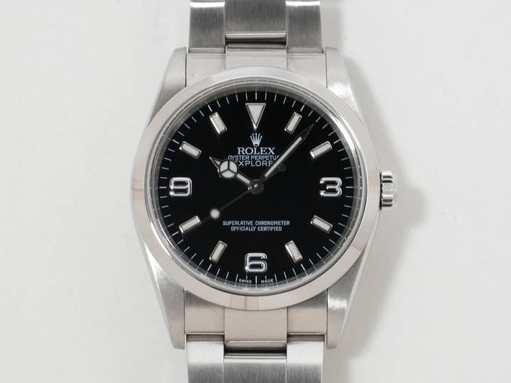 ロレックス エクスプローラーI Ref.114270 ステンレススチール ブラック文字盤