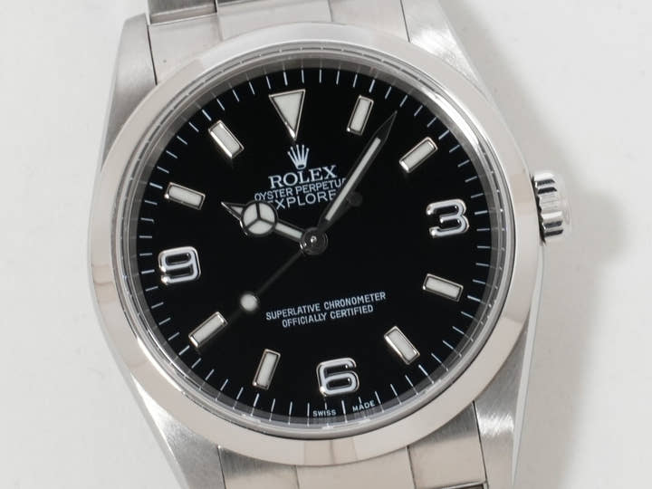 ロレックス エクスプローラーI Ref.114270 ステンレススチール ブラック文字盤