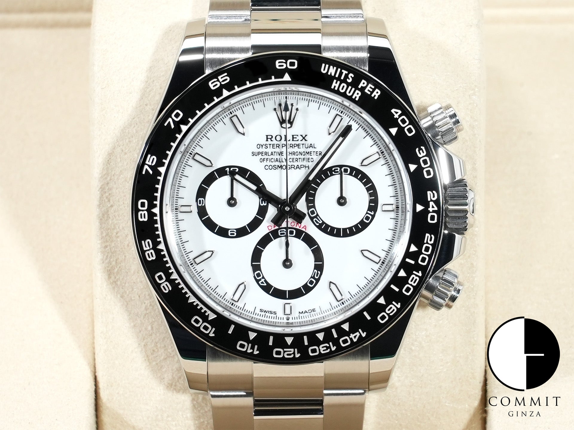 ロレックス デイトナ Ref.126500LN SS ホワイト文字盤 未使用 oqj7kgrj
