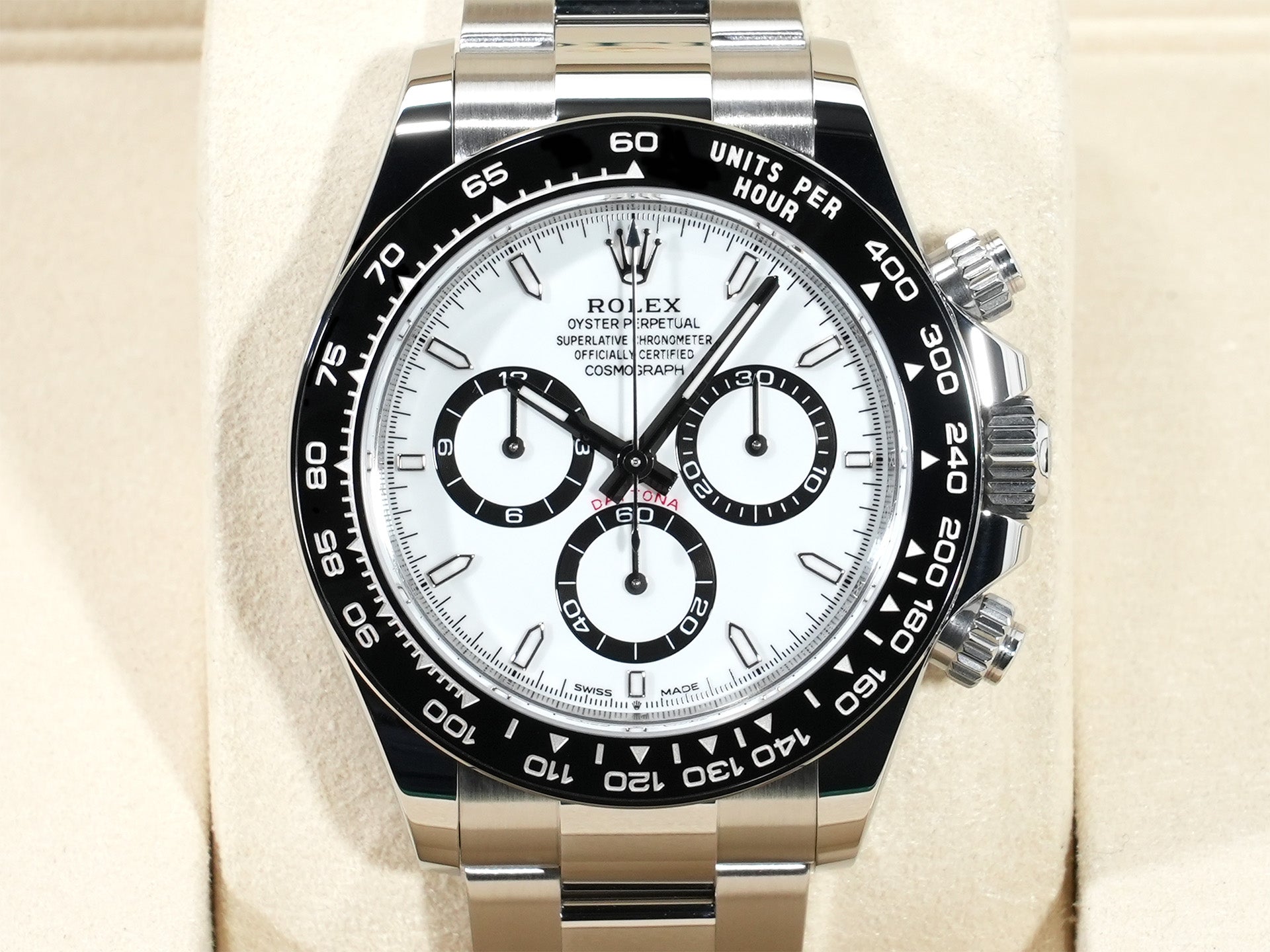 ロレックス デイトナ Ref.126500LN SS ホワイト文字盤 未使用 oqj7kgrj