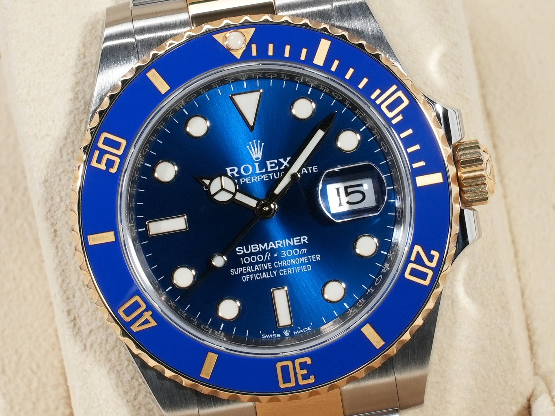 ロレックス サブマリーナー デイト Ref.126613LB SS/YG ブルー文字盤 美中古 epdfikks