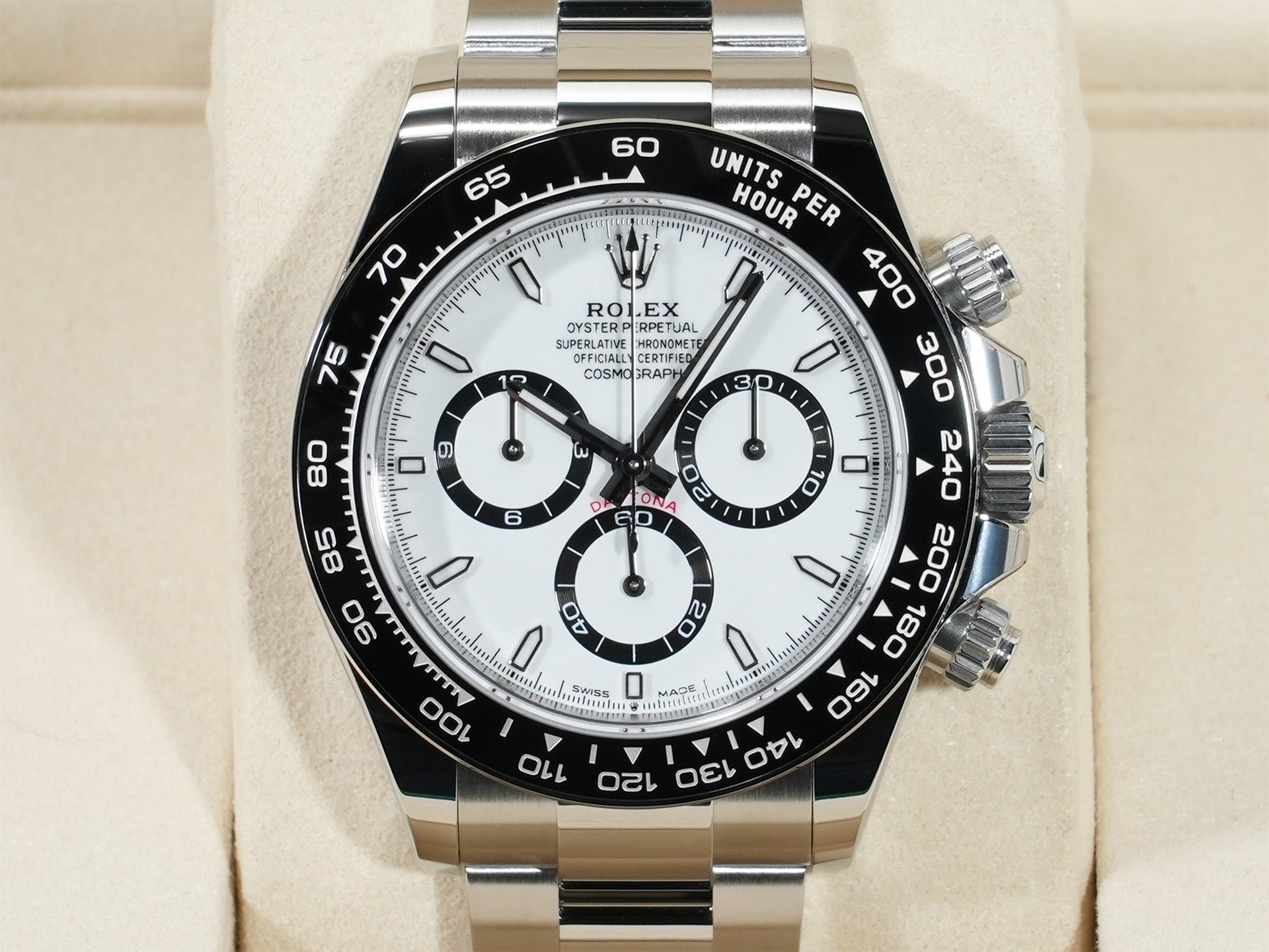 ロレックス デイトナ Ref.126500LN SS ホワイト文字盤 未使用 4759hsef