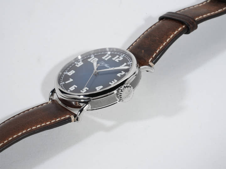 H.モーザー ヘリテージ センターセコンド Ref.8200-1201 SS ファンキーブルー フュメ文字盤 中古 mzwoma6a