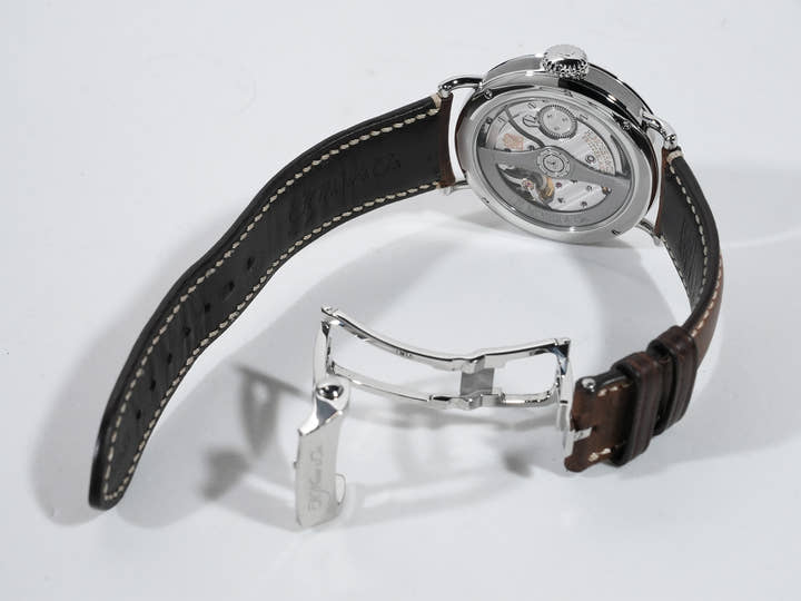 H.モーザー ヘリテージ センターセコンド Ref.8200-1201 SS ファンキーブルー フュメ文字盤 中古 mzwoma6a