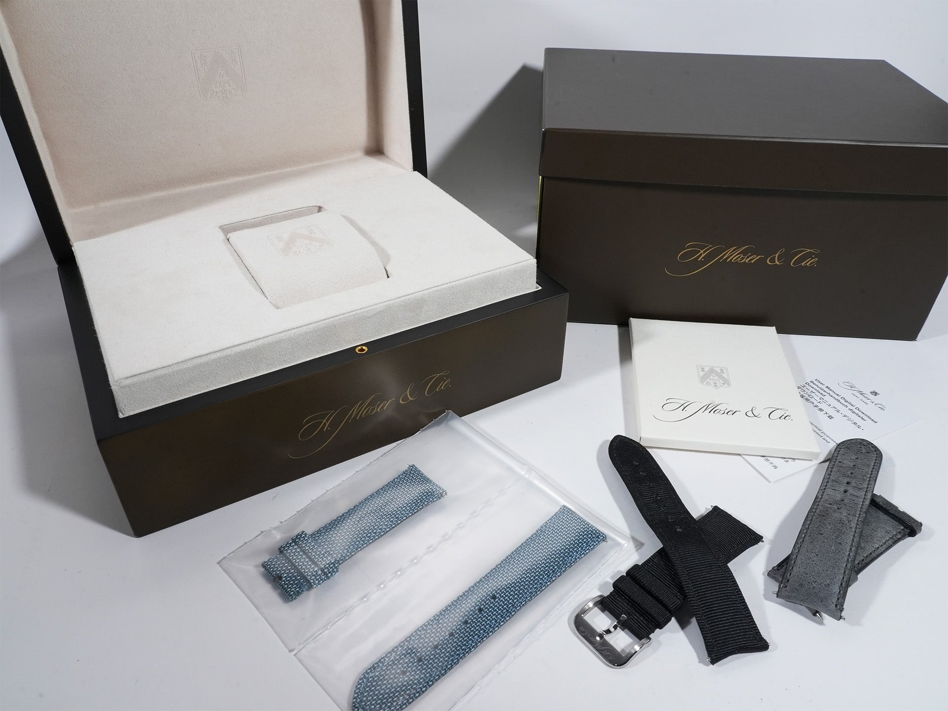 H.モーザー ヘリテージ センターセコンド Ref.8200-1201 SS ファンキーブルー フュメ文字盤 中古 mzwoma6a