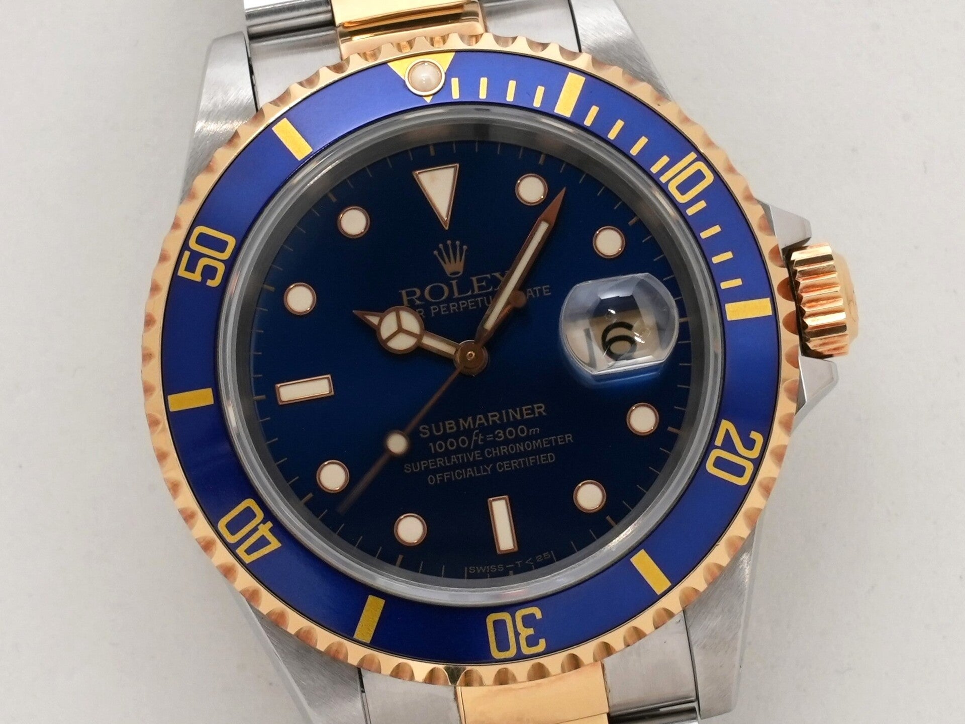 ロレックス サブマリーナー デイト Ref.16613 SS/YG ブルー文字盤 中古 zn6w67mu