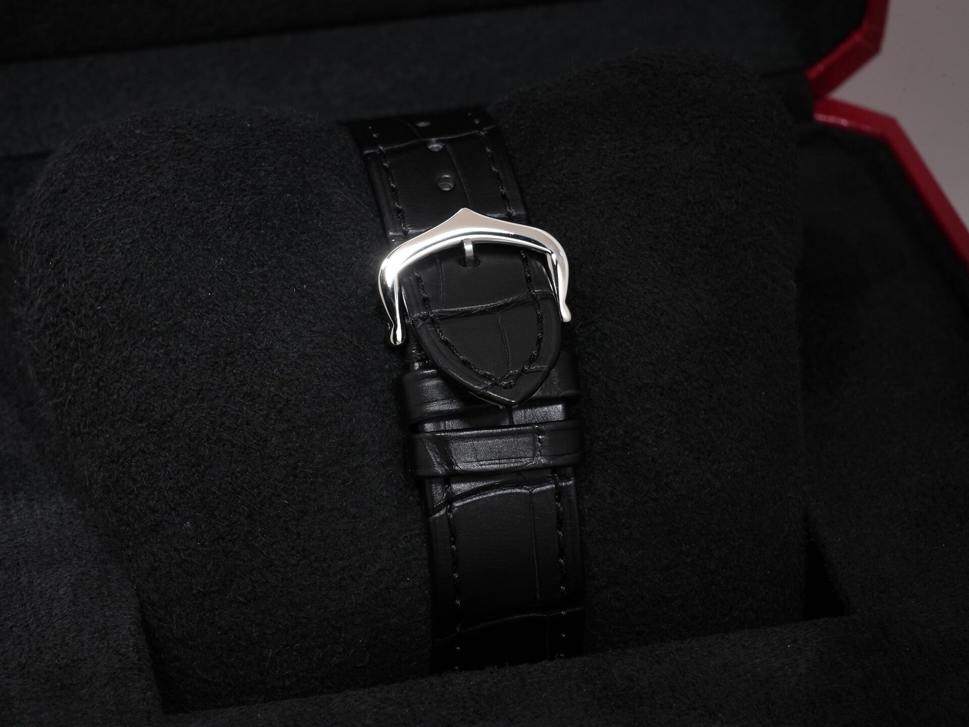カルティエ サントス デュモン LM Ref.WSSA0046 SS ブラック文字盤 未使用 h56z8ndd