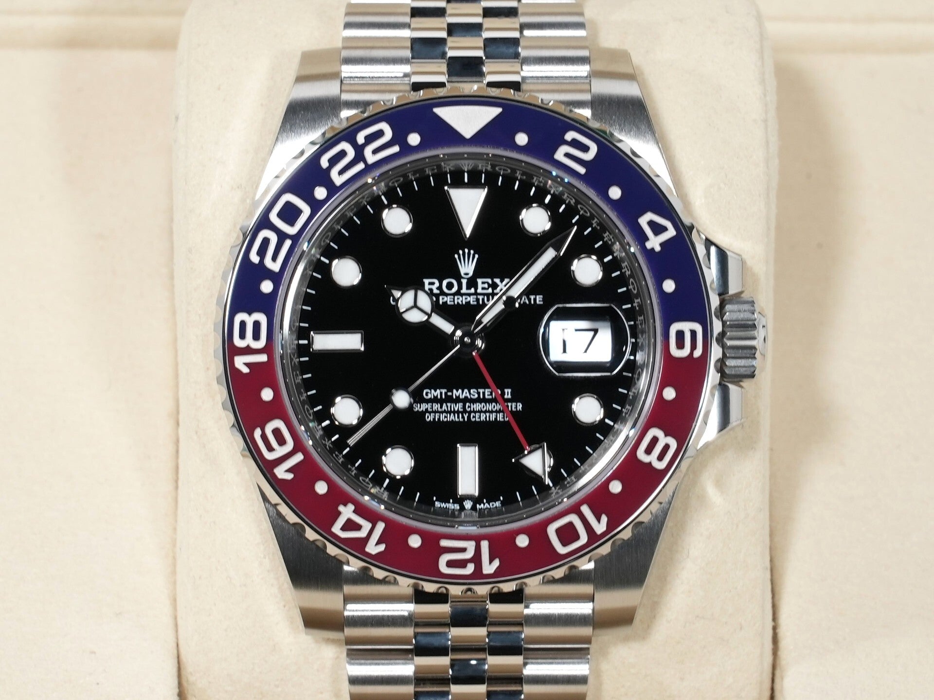 ロレックス GMTマスターII Ref.126710BLRO SS ブラック文字盤 ジュビリーブレスレット 未使用 xf89hmkk