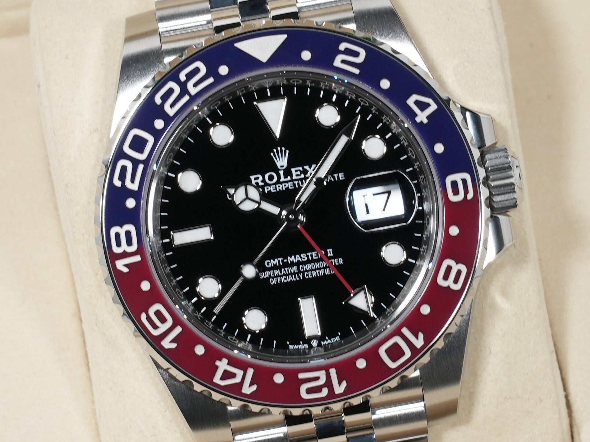 ロレックス GMTマスターII Ref.126710BLRO SS ブラック文字盤 ジュビリーブレスレット 未使用 xf89hmkk