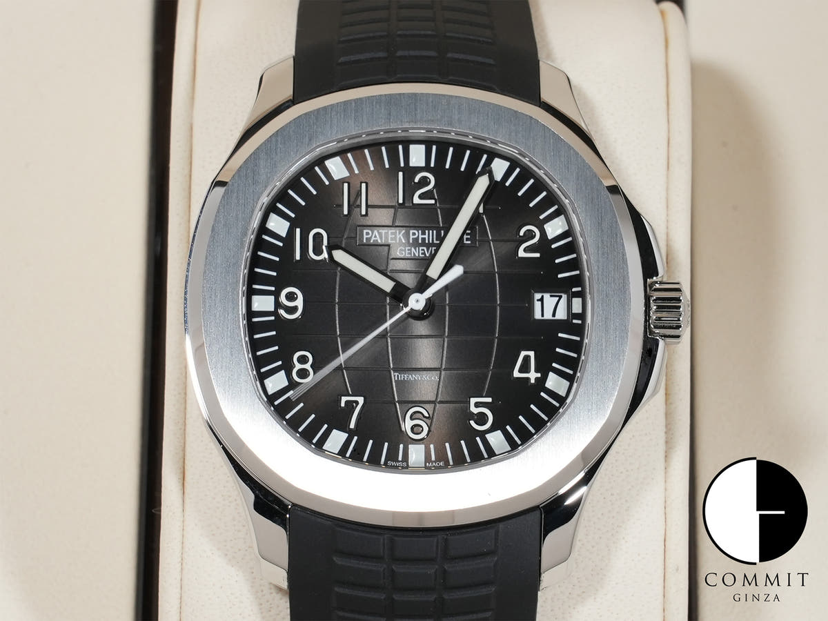 パテックフィリップ アクアノート TIFFANY&CO. Ref.5167A-001 SS ブラック文字盤 中古 tcrd2sxd