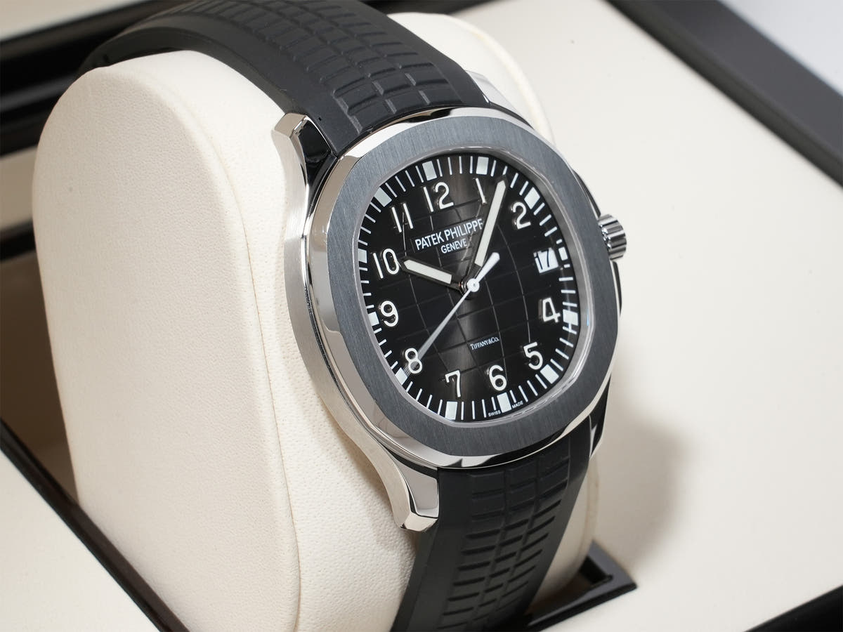 パテックフィリップ アクアノート TIFFANY&CO. Ref.5167A-001 SS ブラック文字盤 中古 tcrd2sxd