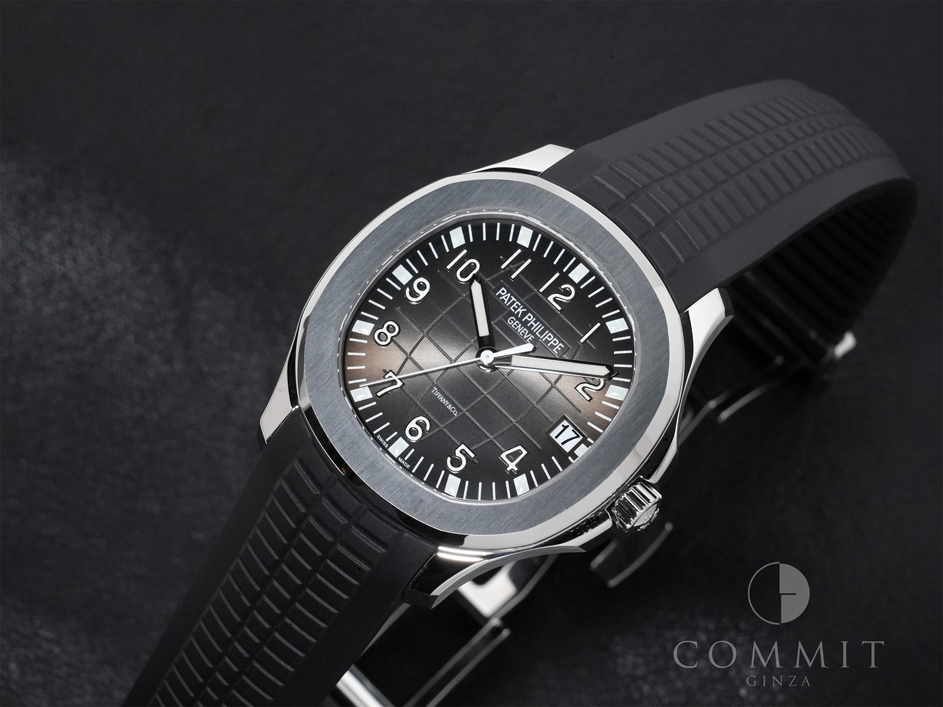 パテックフィリップ アクアノート TIFFANY&CO. Ref.5167A-001 SS ブラック文字盤 中古 tcrd2sxd