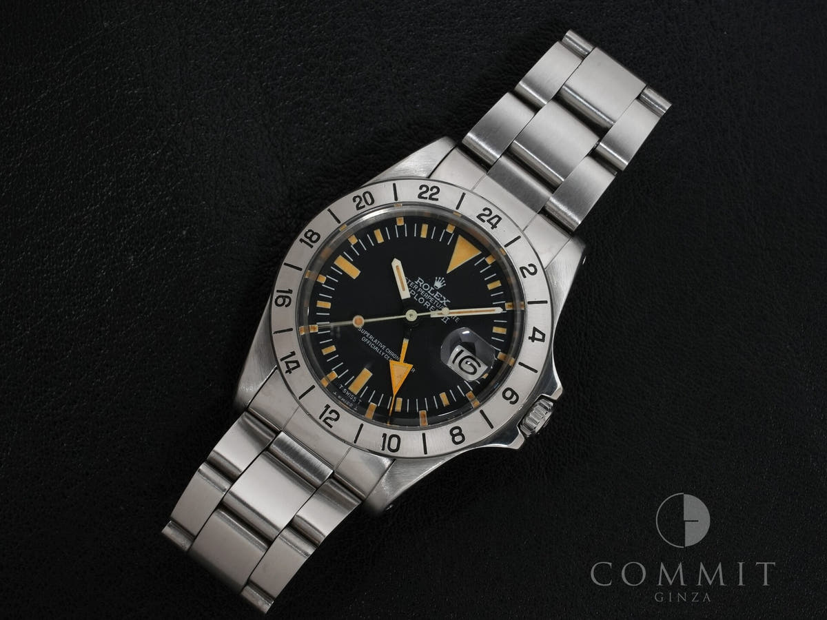 Rolex Explorer II Ref.1655 SS Black Dial Used 4opgmpn2