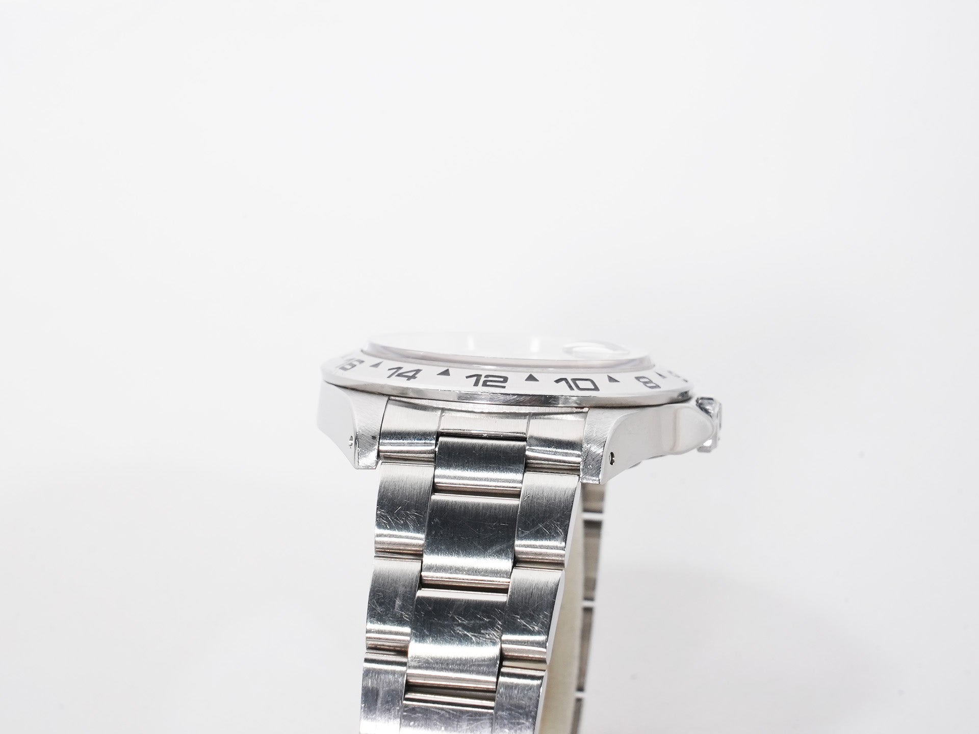 ロレックス エクスプローラーII Ref.16550 ステンレススチール ホワイト文字盤 オイスターブレスレット 中古 xp8mrymf