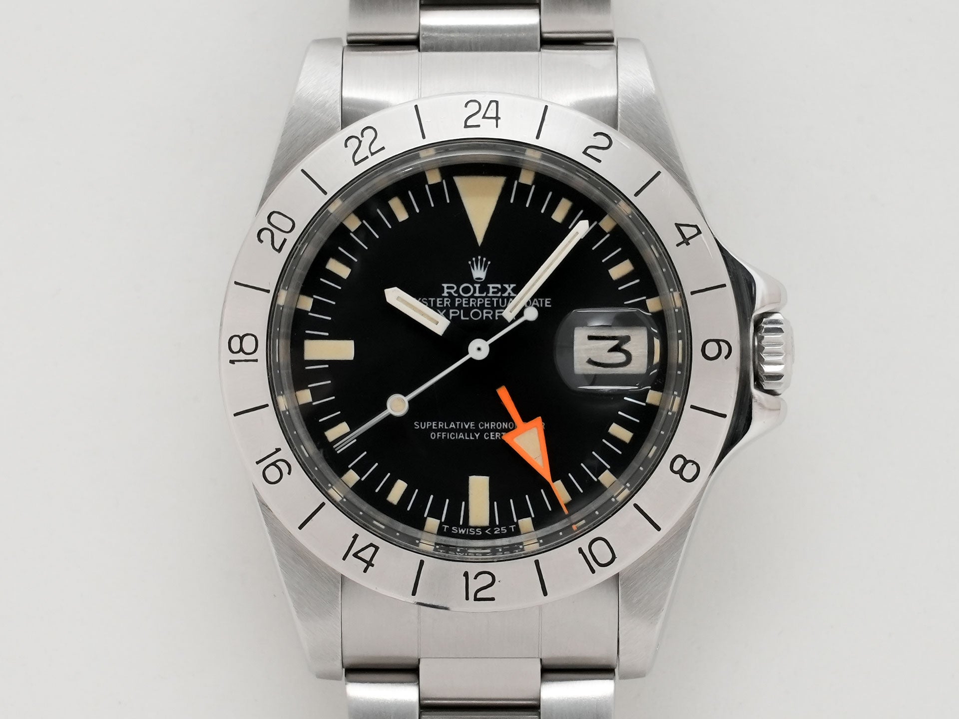ロレックス エクスプローラーII Ref.1655 SS ブラック文字盤 中古 abf32noi