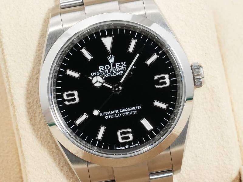 ロレックス エクスプローラー36 Ref.124270 SS ブラック文字盤 中古 73hagqka