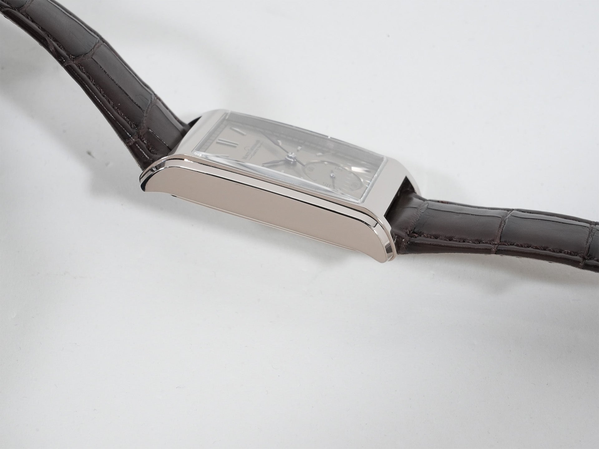 モリッツグロスマン コーナーストーン Ref.MG-002387 18KWG シルバー文字盤 中古 fjx7raj2