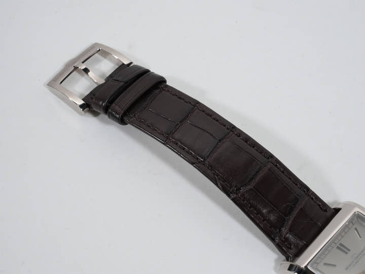 モリッツグロスマン コーナーストーン Ref.MG-002387 18KWG シルバー文字盤 中古 fjx7raj2