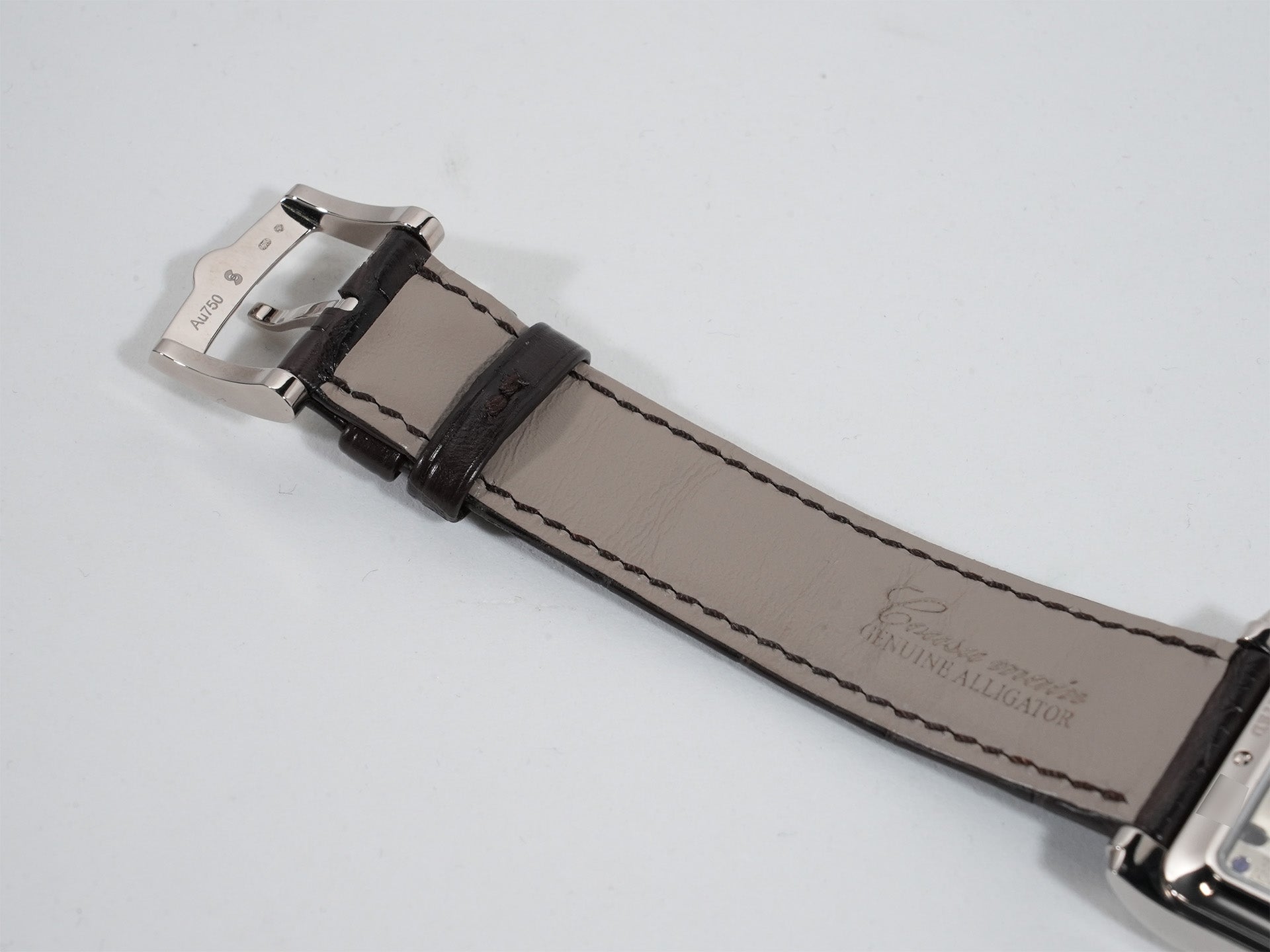モリッツグロスマン コーナーストーン Ref.MG-002387 18KWG シルバー文字盤 中古 fjx7raj2