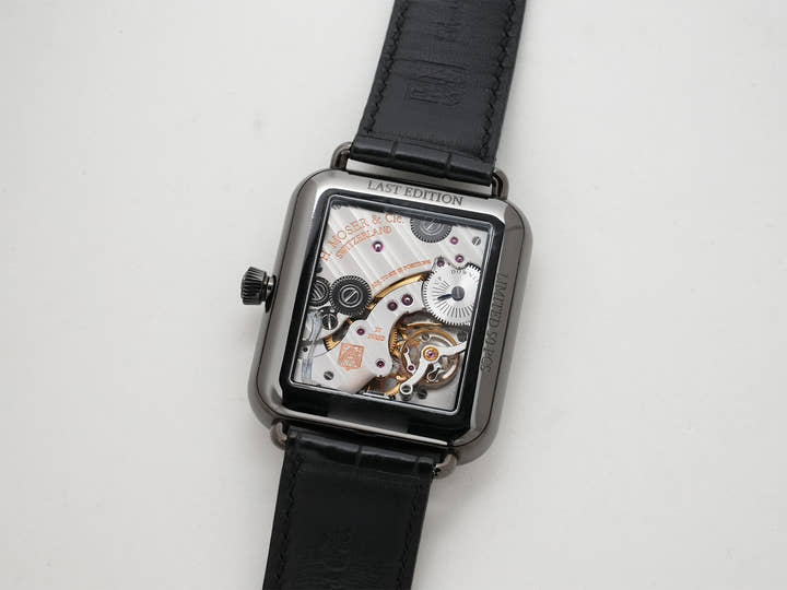 H.モーザー スイス アルプ ウォッチ ファイナル アップグレード Ref.5324-1205 SS ベンタブラック文字盤 中古 33k5qtar