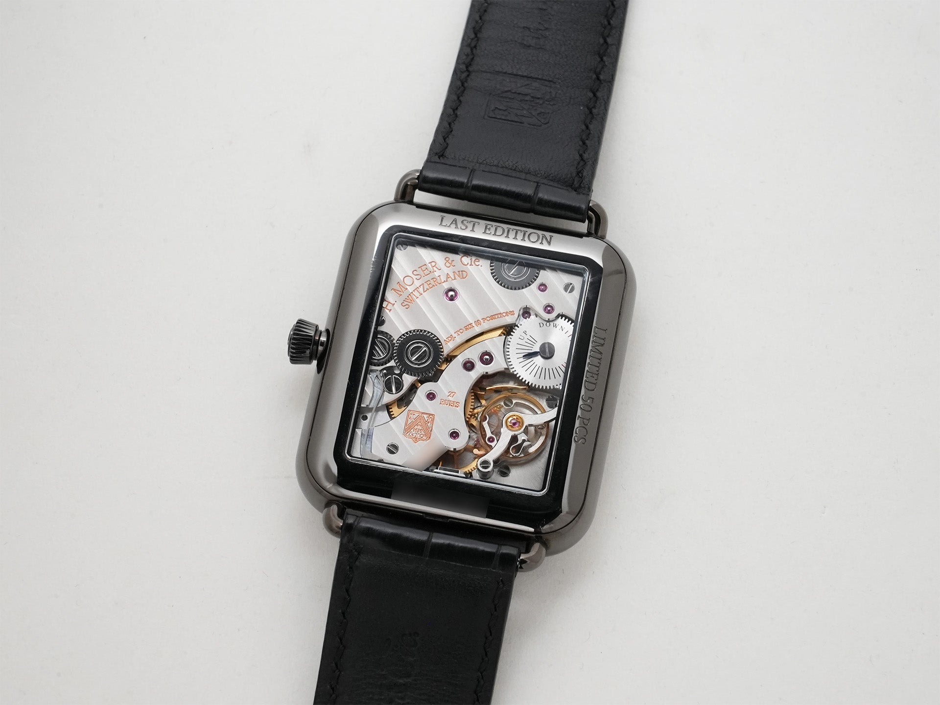 H.モーザー スイス アルプ ウォッチ ファイナル アップグレード Ref.5324-1205 SS ベンタブラック文字盤 中古 33k5qtar