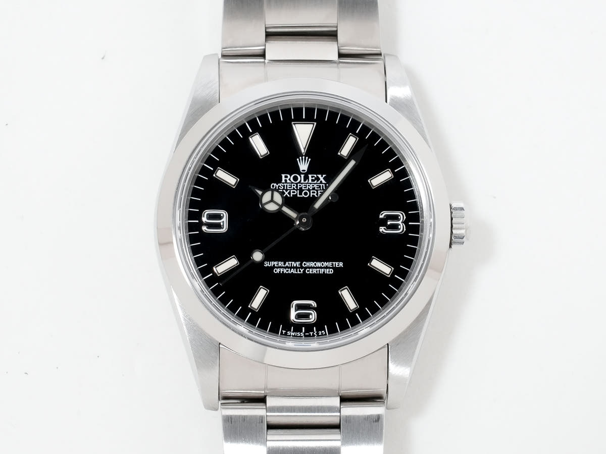 ロレックス エクスプローラーⅠ Ref.14270 SS ブラック文字盤 美中古 oarbypib