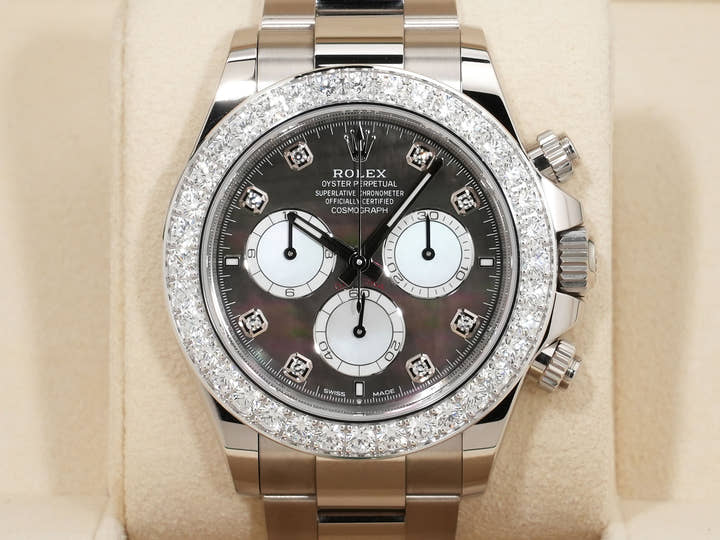 Rolex Daytona Ref. 126579RBR White Gold Mother-of-Pearl x White/Black Dial