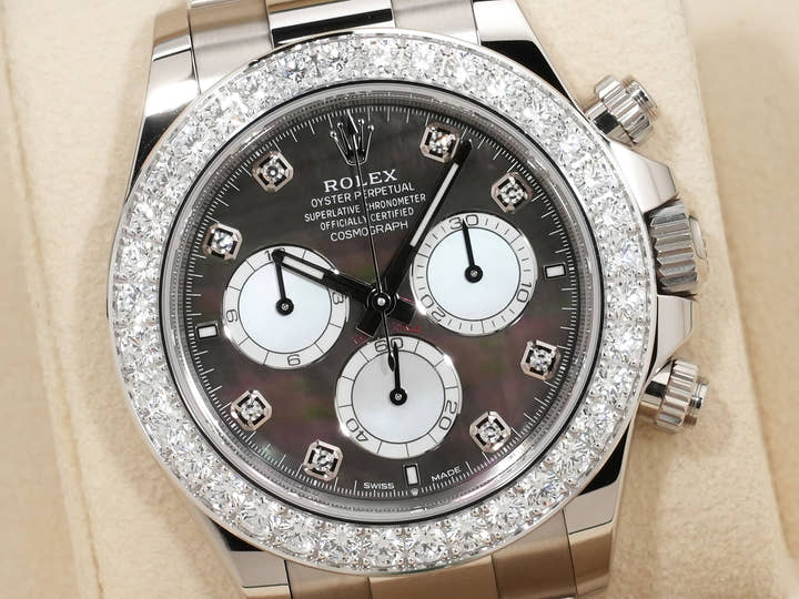 Rolex Daytona Ref. 126579RBR White Gold Mother-of-Pearl x White/Black Dial