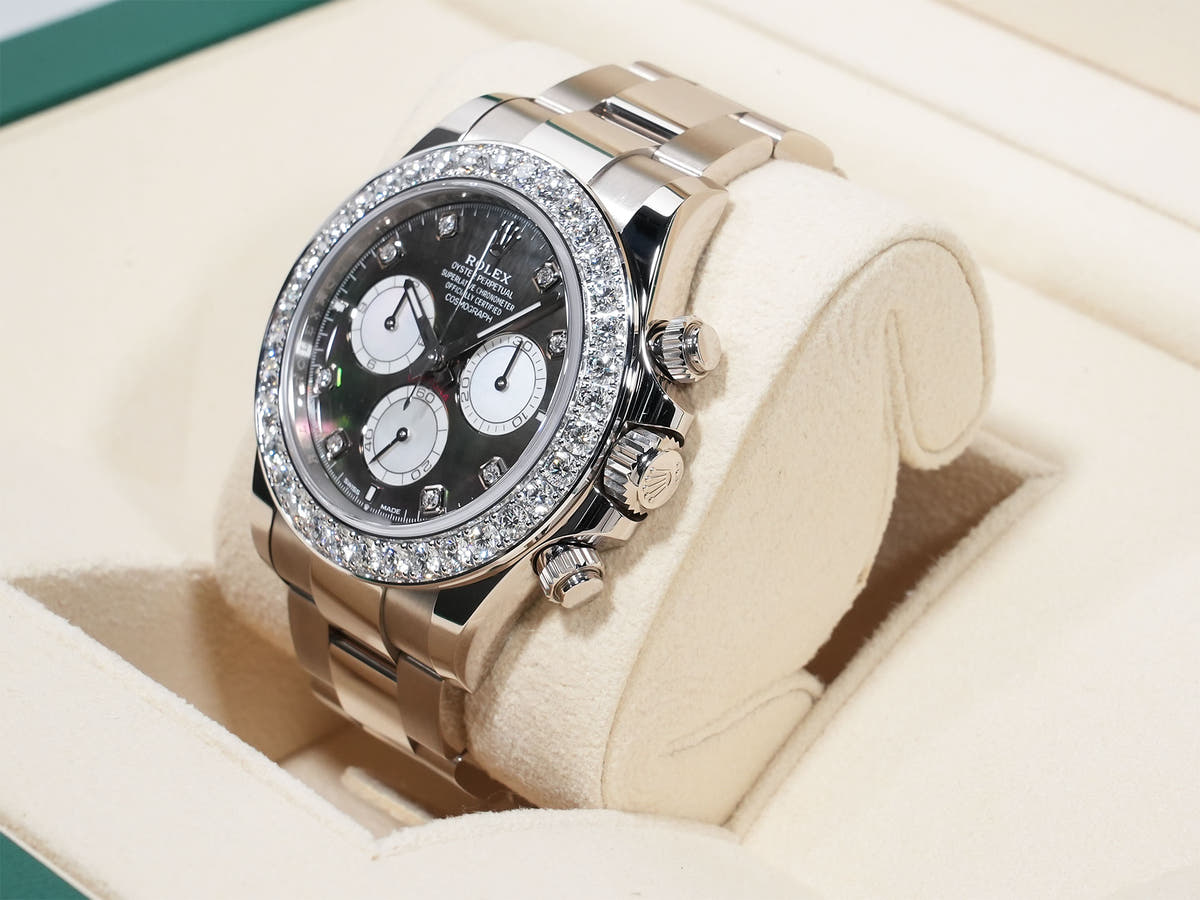 ロレックス デイトナ Ref.126579RBR 18KWG マザーオブパールxホワイト/ブラック文字盤 中古 u5qtvhzg