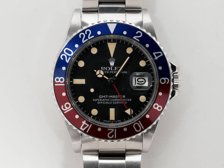 ロレックス GMTマスター Ref.16750 ステンレススチール ブラック文字盤