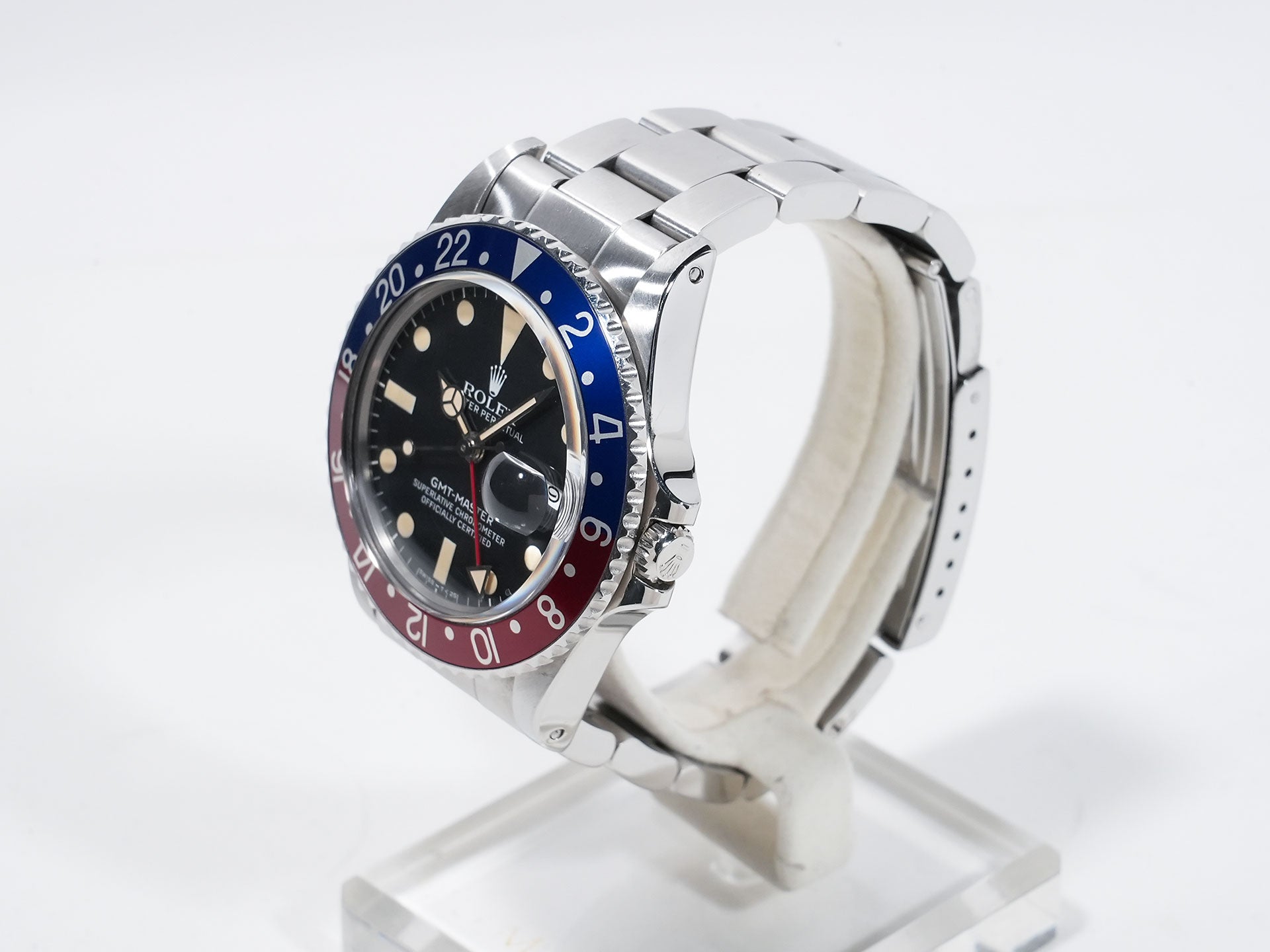 Rolex GMT Master Ref.16750 SS Black Dial Used yg5faqeh