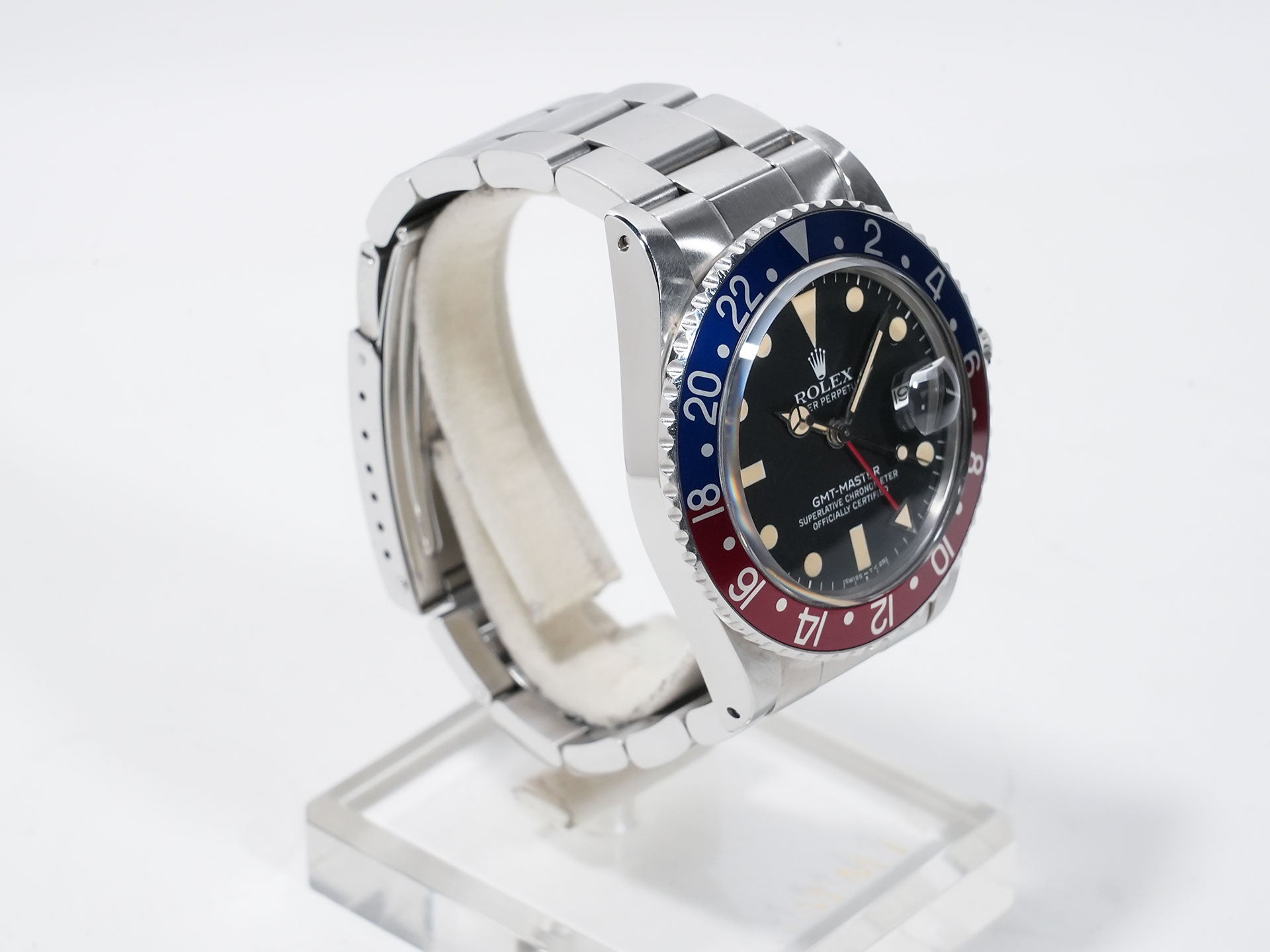 Rolex GMT Master Ref.16750 SS Black Dial Used yg5faqeh