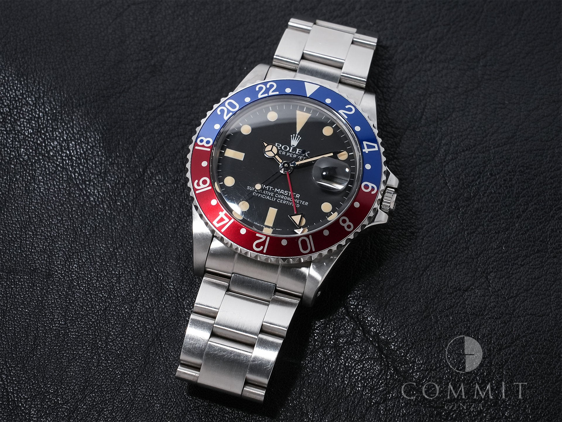 Rolex GMT Master Ref.16750 SS Black Dial Used yg5faqeh