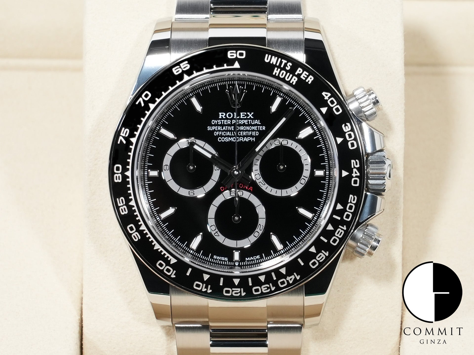 ロレックス デイトナ Ref.126500LN SS ブラック文字盤 未使用 of8iegnp