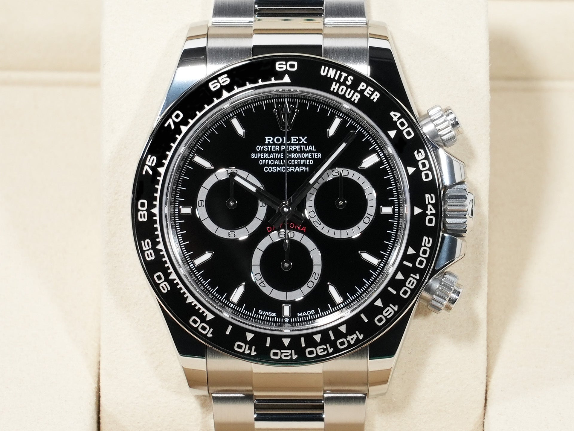 ロレックス デイトナ Ref.126500LN SS ブラック文字盤 未使用 of8iegnp