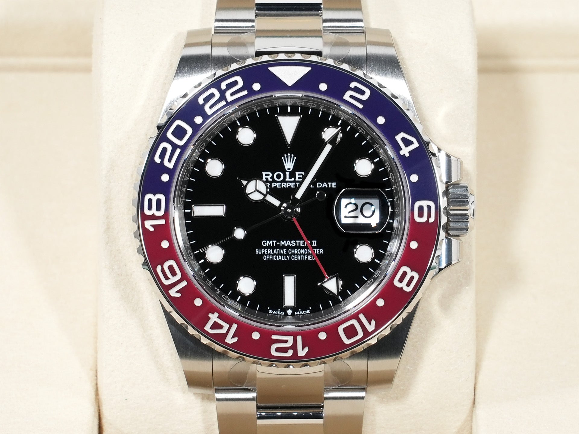Rolex GMT Master II Ref.126710BLRO SS Black Dial Oyster Bracelet Unused 4vb7czjn