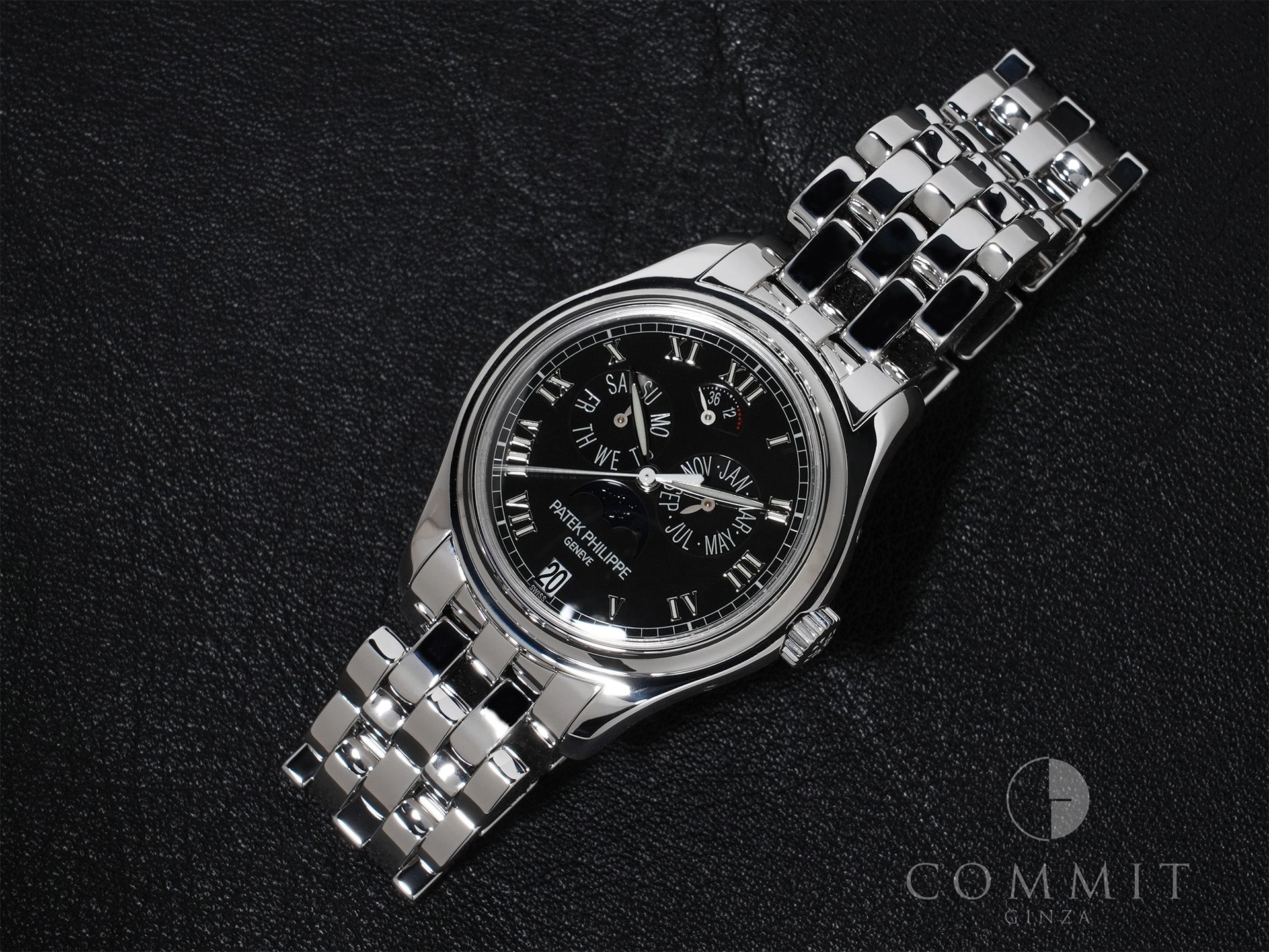 Patek Philippe Annual Calendar Moon Phase Ref.5036/1G-013 18KWG Black Dial Good Condition ywuysj6c