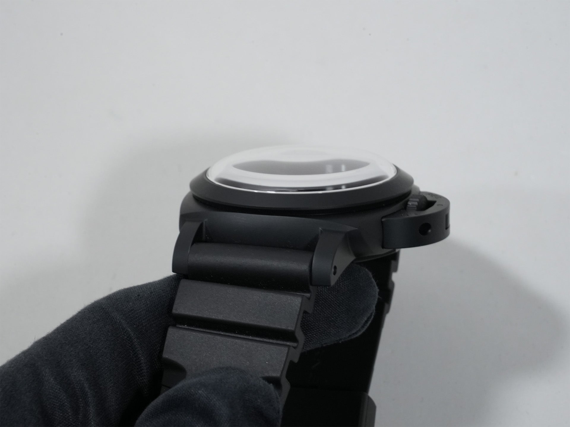 パネライ ルミノール ディエチ ジョルニ GMT チェラミカ Ref.PAM01483 BLACK CERAMIC グリーン文字盤 美中古 p2wc783g