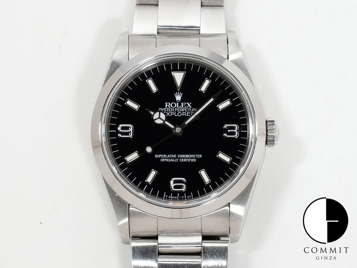 Rolex Explorer I Ref.14270 SS Black Dial Used czm546uv