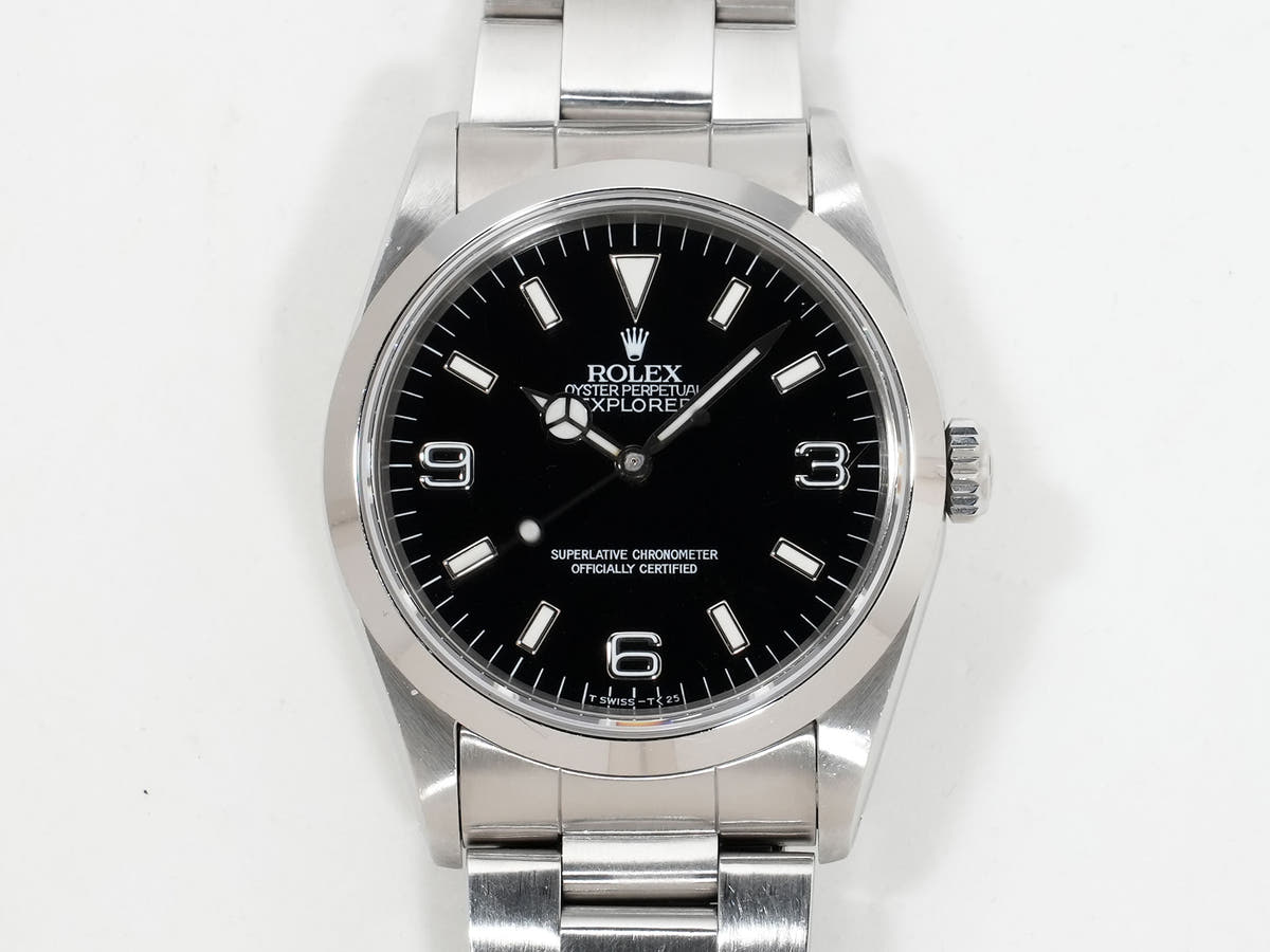 Rolex Explorer I Ref.14270 SS Black Dial Used czm546uv