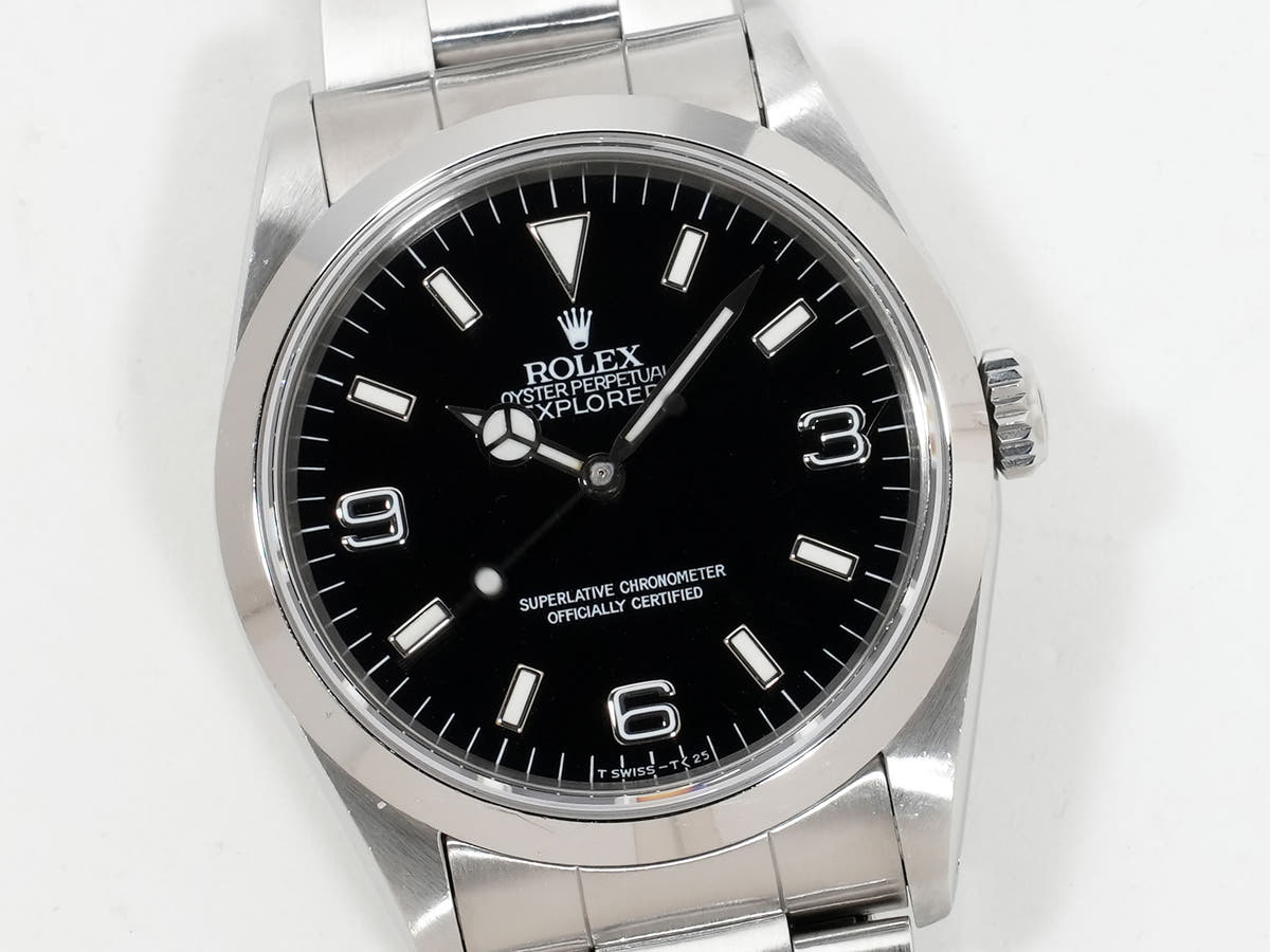 Rolex Explorer I Ref.14270 SS Black Dial Used czm546uv