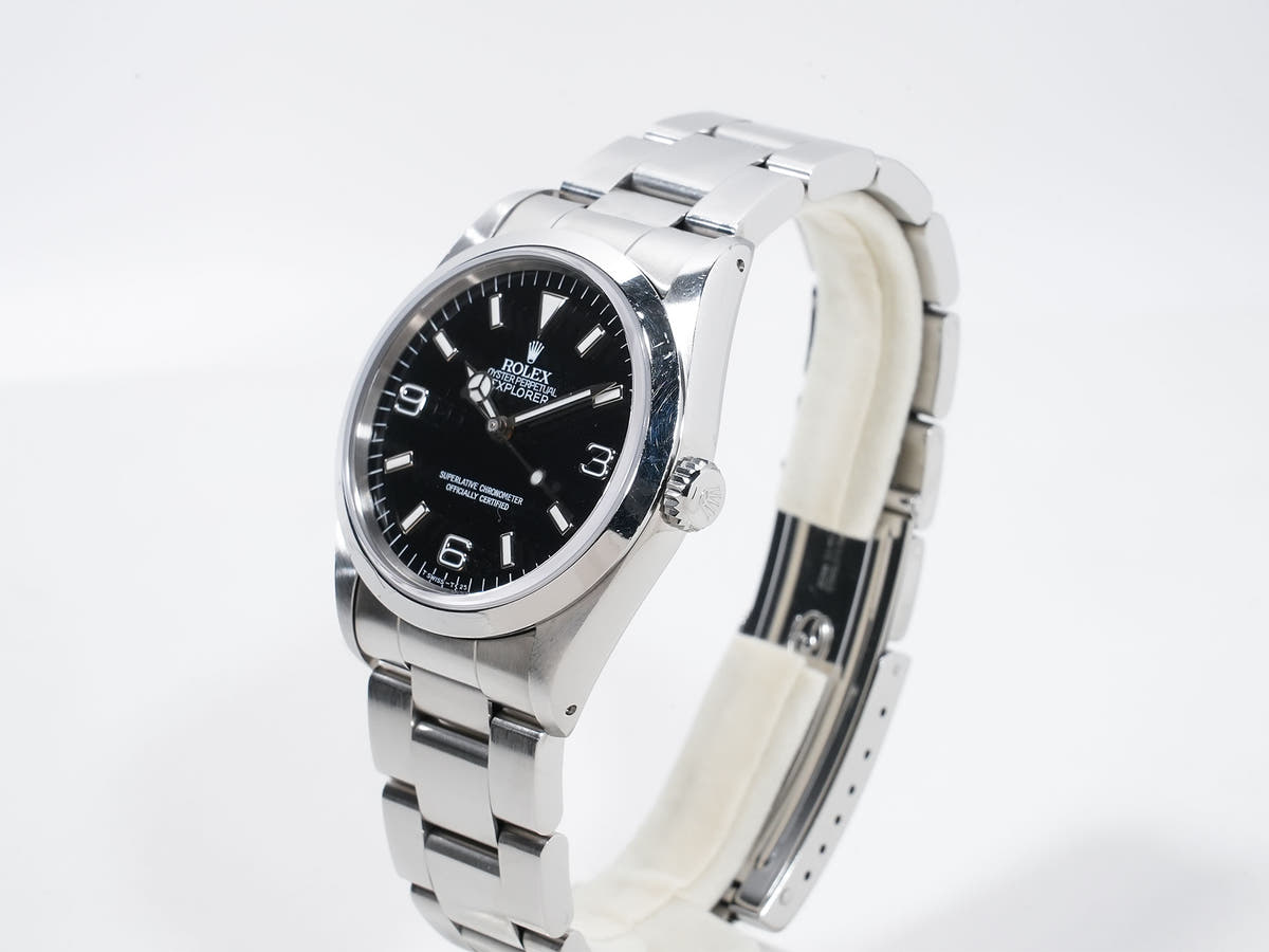Rolex Explorer I Ref.14270 SS Black Dial Used czm546uv
