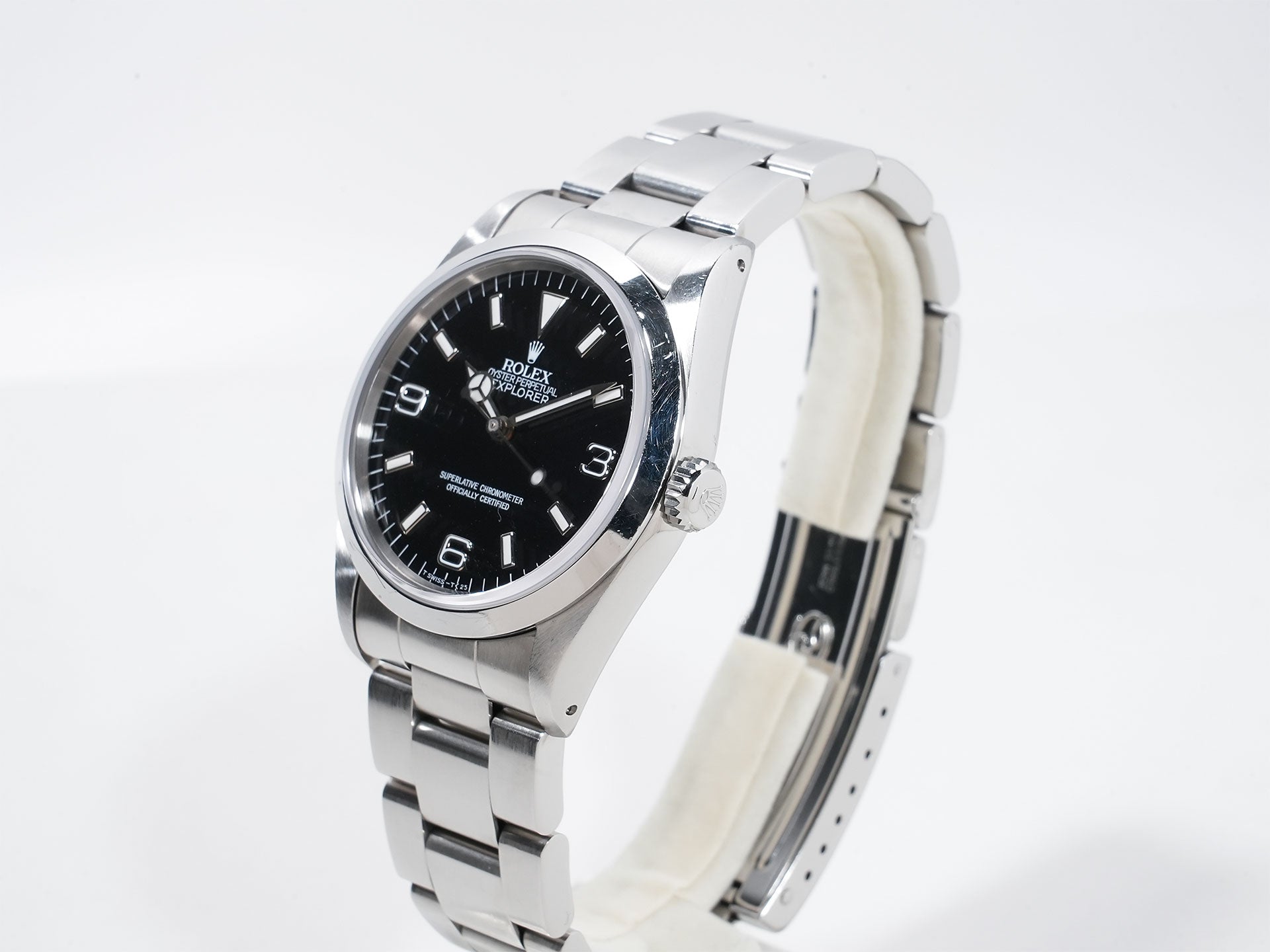 Rolex Explorer I Ref.14270 SS Black Dial Used czm546uv